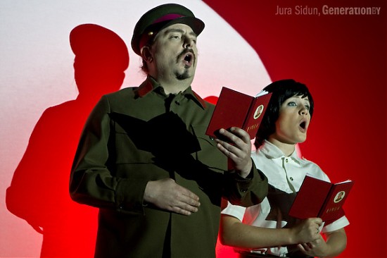 Алег Хаменка і Каця Пытлева ў праекце 60-х Алег Хаменка і Каця Пытлева ў праекце 60-х